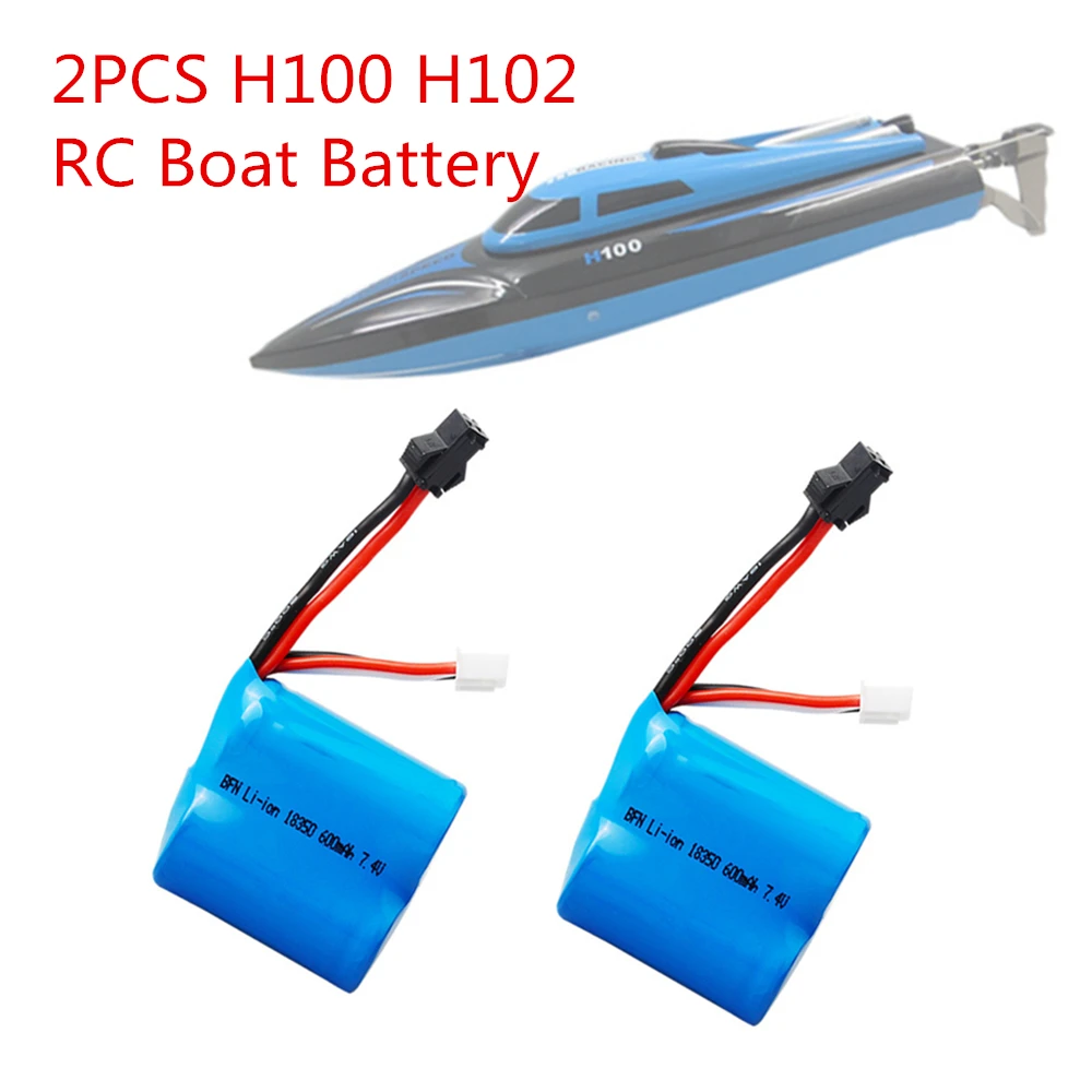 Limskey 7 4 v 600mAh литий ионный аккумулятор для H100 H102 Высокоскоростной RC лодки Li Ion 18350