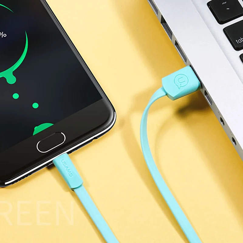 USAMS 3 шт./лот 2 м микро USB кабель для быстрой зарядки и передачи данных huawei Xiaomi samsung S7