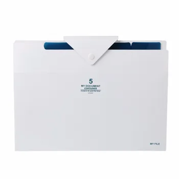 

5 layer Expanding File Folder Organ Bag A4 Organizer Paper Hold Document Folder Filing Pocket Black/White Brand New