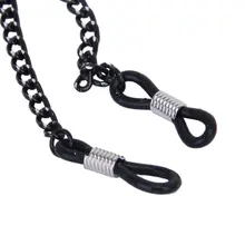 Новейшие модные черные металлические солнцезащитные очки с цепочкой регулируемые концы держатель для очков фиксатор