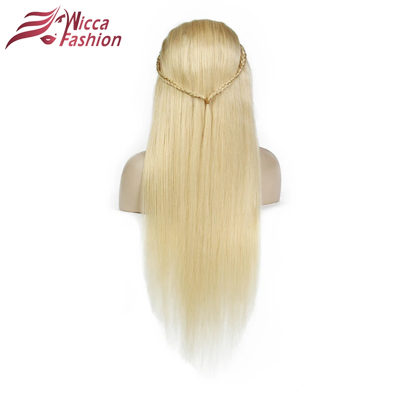 Beli #613 Wig Pirang 180% Density Halus Lurus Brasil Remy Rambut Manusia Lace Front Wig 613 Renda Depan Rambut Manusia wigdream Kecantikan