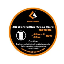 Original Geekvape Oruga de alambre (28ga * 4 + 30ga) para DIY tanque vape Alta quali para cigarrillo electrónico RDA RDTA RTA Alta