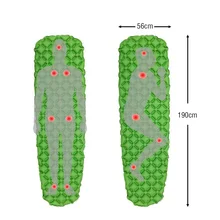ELOS-Надувной Спальный Коврик для кемпинга, надувной матрас в рулоне, компактный и влагостойкий для пеших прогулок, альпинизма, гамака