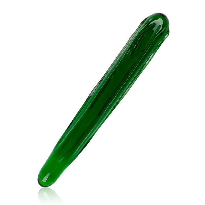 Cuke Shape Transparent Dildo glass dildo Fruit Vegetable Crystal penis sex toys for woman anal toys sextoys butt plug