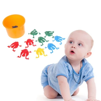 

Novelty 10pcs Baby Toy Action Toy Figures Jumping Frogs Assorted Hopper Game