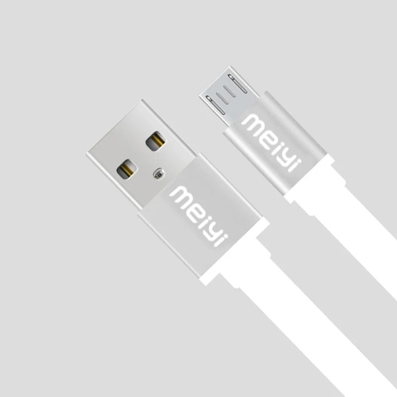 MEIYI металлический соединитель Лапша Micro USB кабель для синхронизации данных