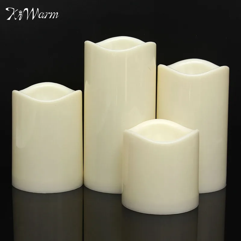 KiWarm Flameless Battery Operated LED Candles Tealight Night Lights Lamp for Wedding Birthday Party Christmas Home Decor