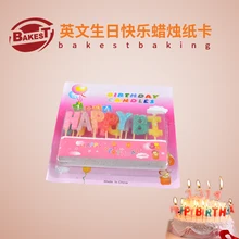 BAKEST 12 шт. в партии алфавита день рождения Рождество декоративные свечи