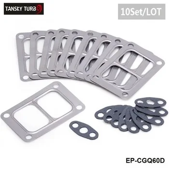 TANSKY -10PCS/LOT T6 Turbo Gasket Kit for Holset HX50 Turbine Inlet Oil Outlet 3533557 558 CUMMINS EP-CGQ60D