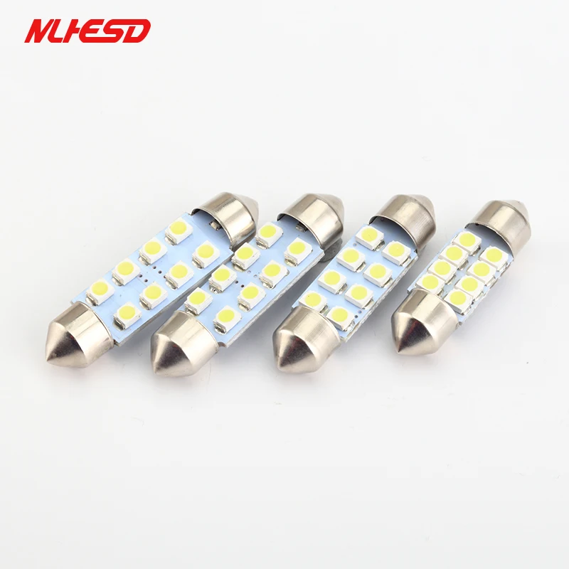 10 шт. автомобильный светильник C5W 31 мм 36 39 41 белый 3528 1210 8SMD 8LED Festoon Dome лампа