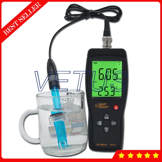

AS218 Smart Sensor 0.00~14.00pH Digital PH Meter Price