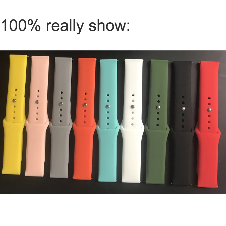 Новый Силиконовый ремешок для часов 20 мм 22 Xiaomi Huami Amazfit Bip BIT PACE STRATOS сменный