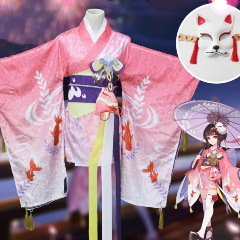 コスプレ 陰陽と金魚の着物 コスプレ ノベルティ スキン 金魚 シニア 紫神 Kagura Cosplay Kimono Cosplaycosplay Kimono Aliexpress