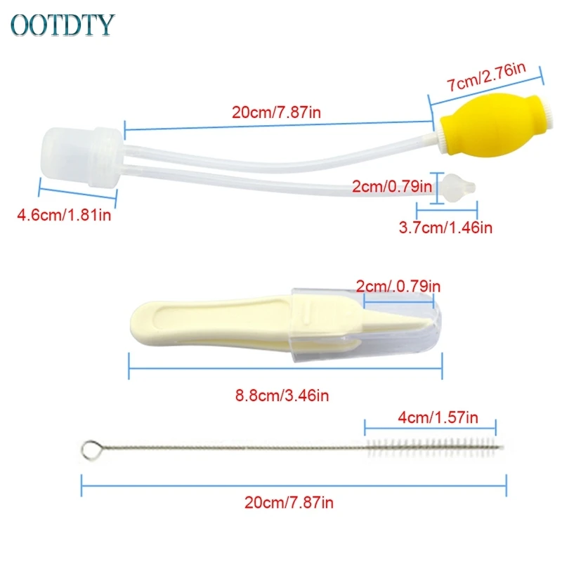 Безопасный мягкий носовой слизи для новорожденных пылесос очищение носа Очиститель#330