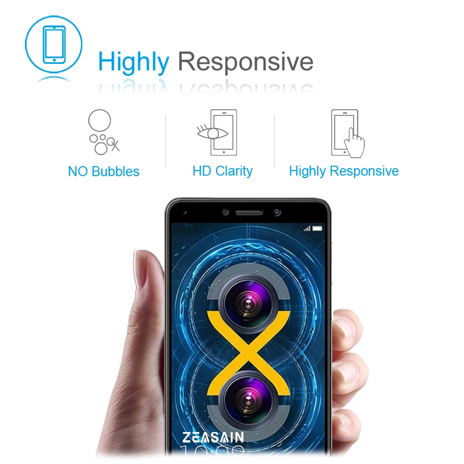 2 шт./упаковка закаленное стекло 9H для Huawei Honor 6X 6 X Honor6X 2.5D|tempered glass screen protector|glass
