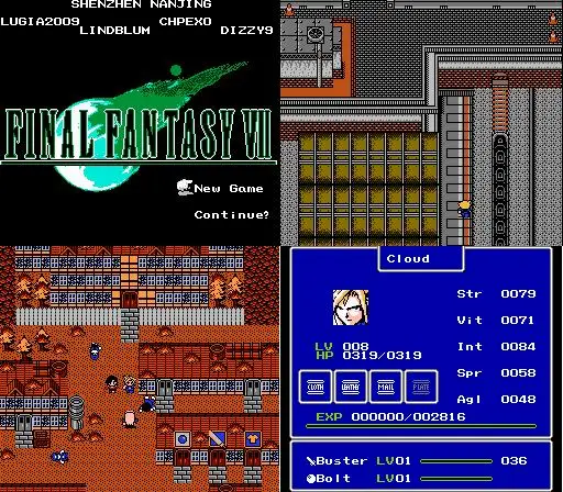 Final Fantasy i ii Iii Vii Remix 11in1 Cartucho de Jogo para Nes fc Console - Image 3