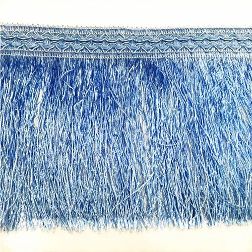 12 ярдов плетеная бахрома отделка с кисточками кружевная ткань лента отделка аппликация лента DIY шитье для одежды шторы Украшенные T2616 - Цвет: blue