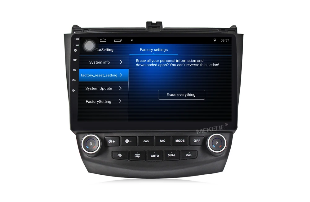 Discount 2G+32G android 7.1 1024X600 HD Car DVD Player for Honda Accord 7 2003-2007 with GPS Radio  dual / Single Zone Climate Control 13