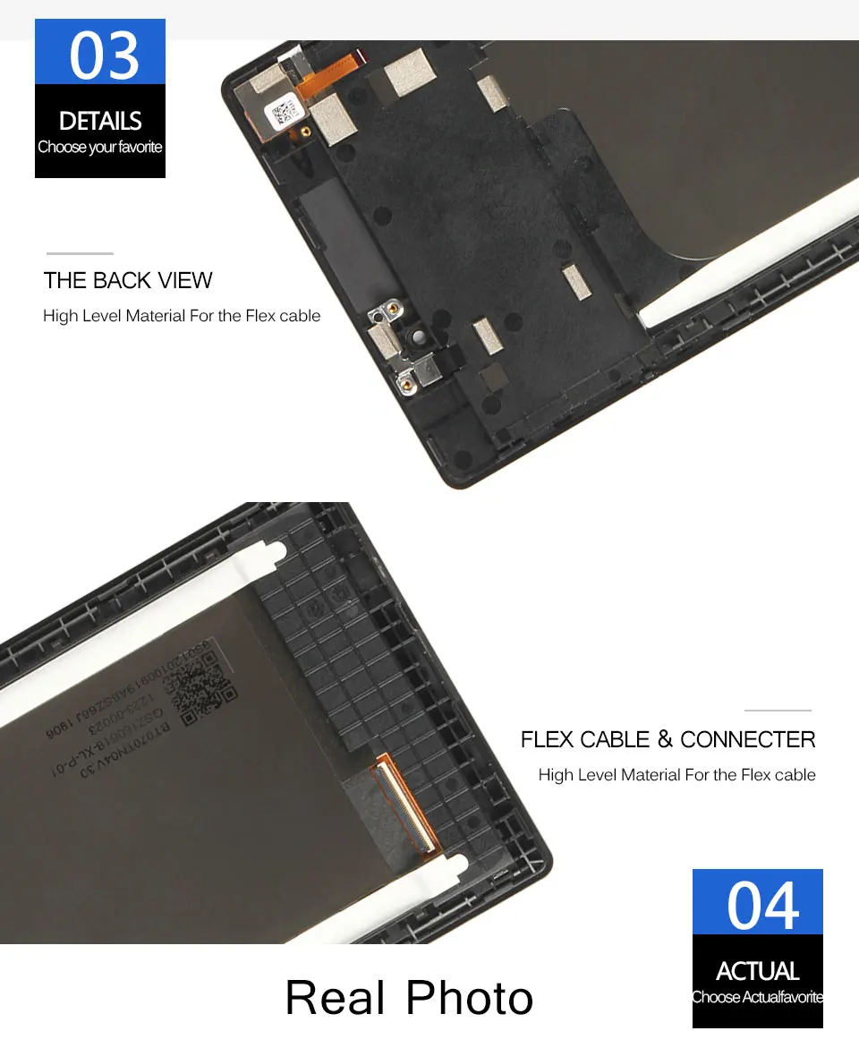 SRJTEK " для lenovo Tab 2 A7-10 A7-10F A7-20 A7-20F Tab2 ЖК-дисплей Дисплей матрица Экран сенсорный экран планшета Сенсор в сборе с рамкой