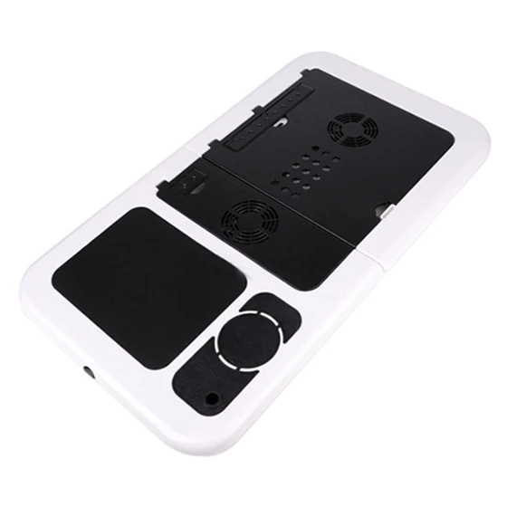 

Foldable Portable laptop Desk Table Stand Bed Tray Dual Fans Hot Sale