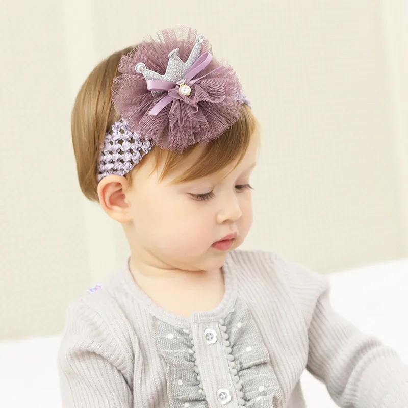 Newborn Headwear baby girl Wear Flower headbands Pink Lace ...