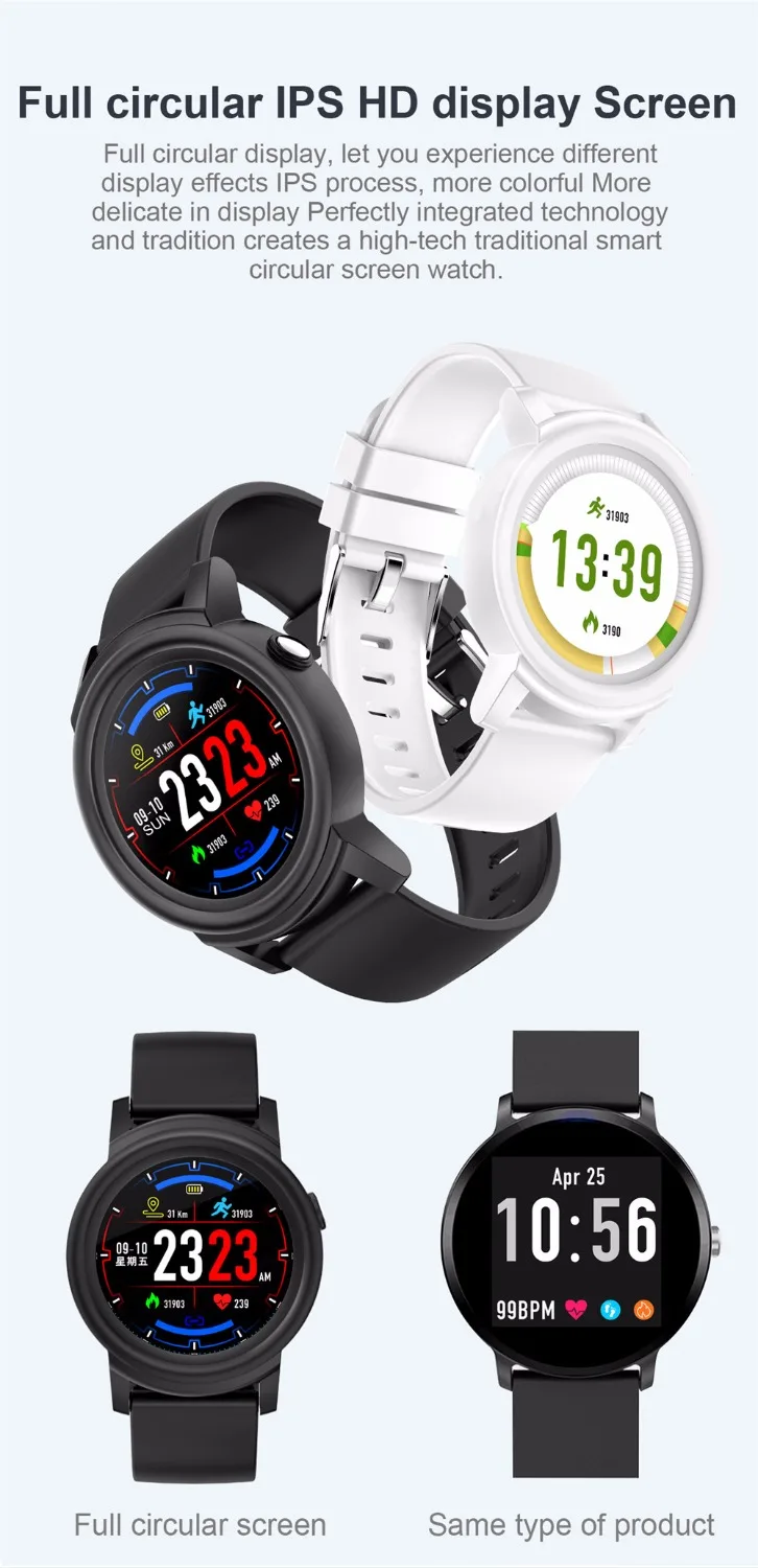 Smart Watch Men Color Screen Heart Rate Monitor sport Smartwatch Waterproof Fitness Tracker Smart Bracelet