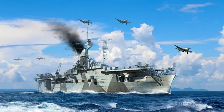 RealTS Trumpeter 1/700 06709 немецкий военный летательный аппарат C arrier DKM Graf Zeppelin|Наборы для