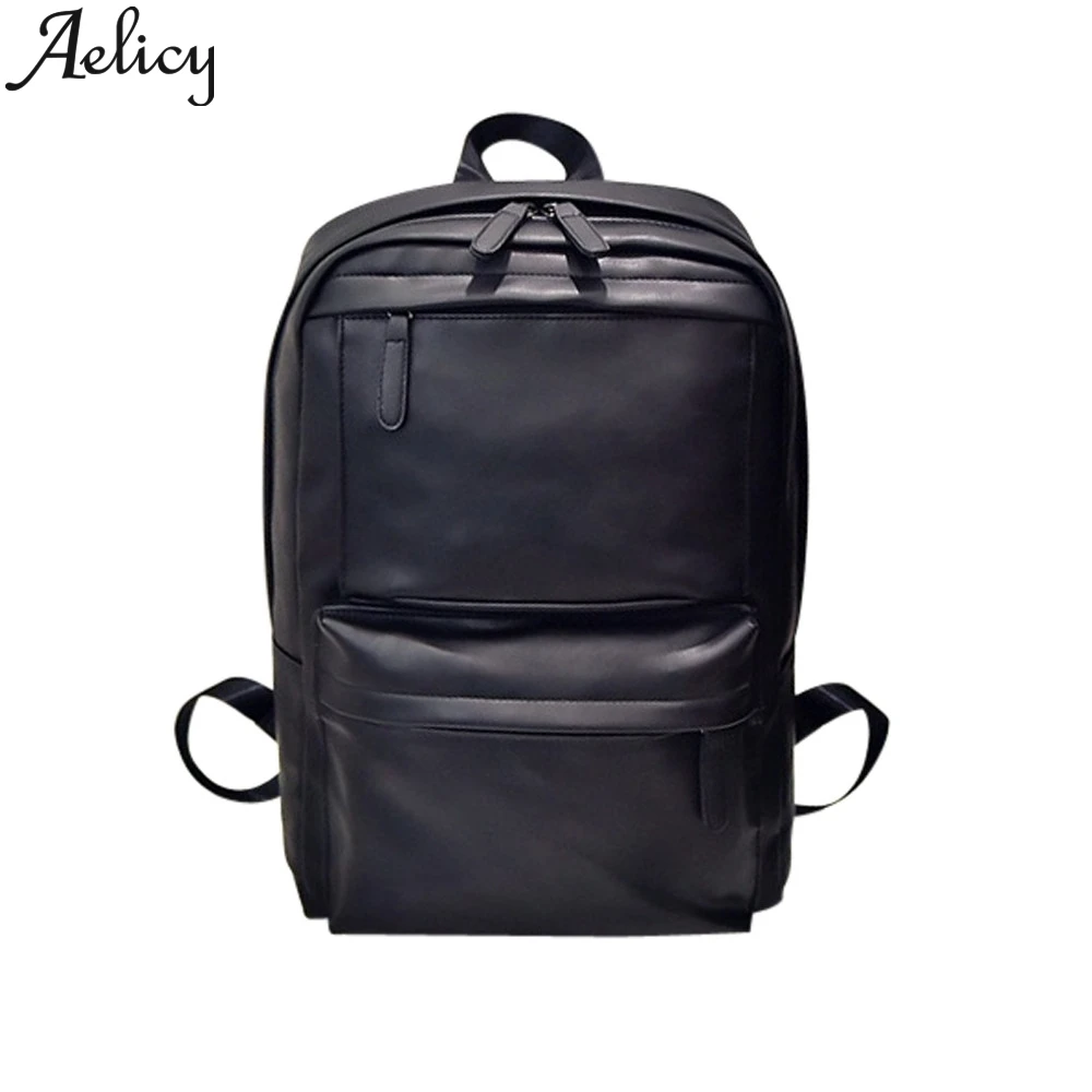 

Aelicy High Quality Leather anti-theft Ladies Backpack Large Capacity School Bag Suitable For Teenage Girls Male Travel Bag