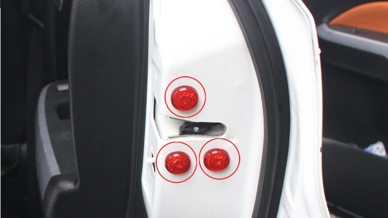 Luhuezu светоотражающий замок двери винтовая Защита Крышка для Suzuki Swift Vitara SX4 Jimny Alto автомобильные аксессуары