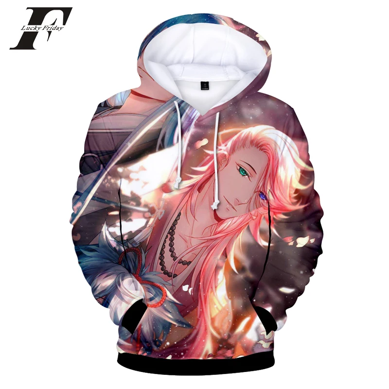 2019 3D японский костюм аниме Touken Ranbu толстовки с капюшоном парные пуловеры Kpop Harajuku