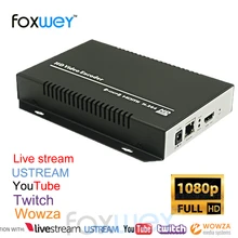 Live декодер потокового вещания для IPTV live веб-литья dual Stream поддерживает ustream, Youtube, Wowza, Flash медиа-сервер FOXWEY
