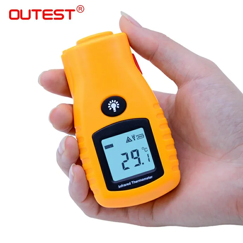 

OUTEST GM270 Mini LCD Non-contact Digital Infrared Thermometer Pocket Laser Temperature Thermometer 500ms Response Time