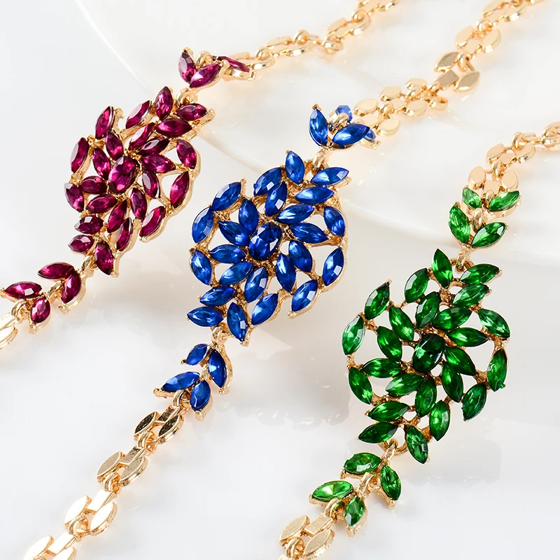 SHUANGR Модные женские/женские новые золотые Австрийские кристаллы 5 цветов носороги браслеты и браслеты ювелирные изделия