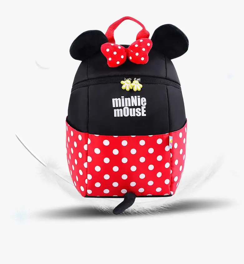 Дисней Минни на открытом воздухе мешок ребенка Микки мамулина сумка для малыша пеленки мешок обучения многофункциональный рюкзак для мальчиков и девочек