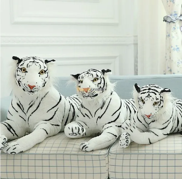 Fancytrader Very Rare 51`` 130cm Plush Stuffed Giant Soft Emulational White Tiger, Free Shipping FT50170 (4)