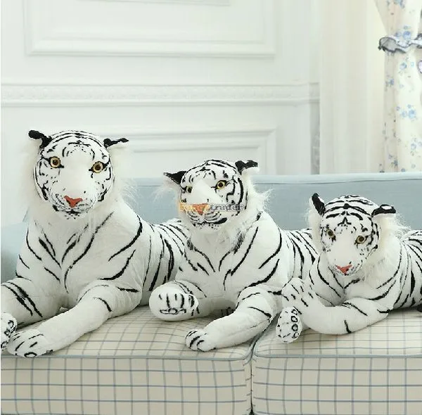 Fancytrader Very Rare 51'' 130cm Plush Stuffed Giant Soft Emulational White Tiger, Free Shipping FT50170 (4)