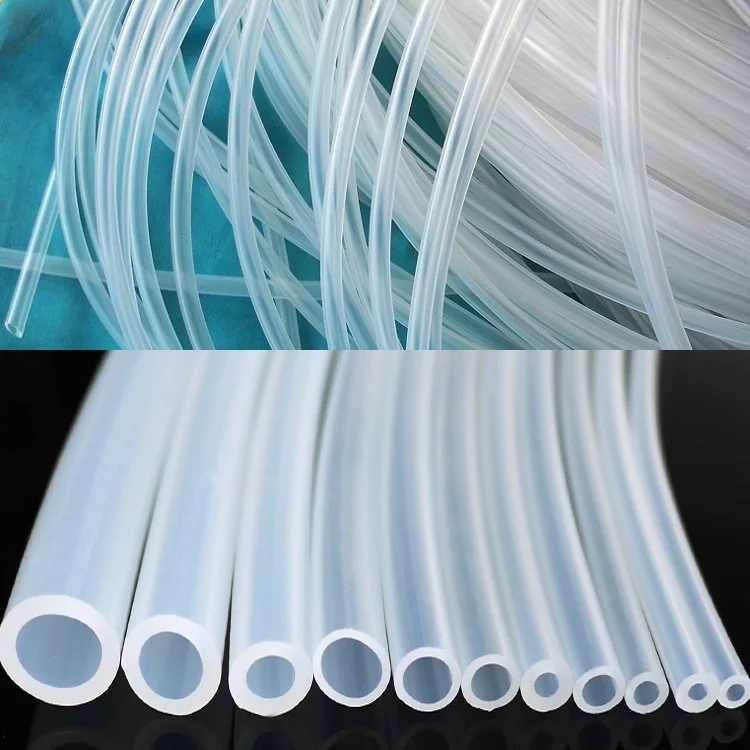 شفافة OD 3 3.5 4 5 6 7 8 9 مللي متر الغذاء الصف سيليكون أنبوب المطاط خرطوم مرنة غير سامة لينة مرنة أنابيب المياه شرب البيرة