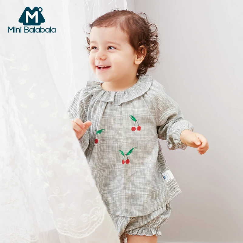 Mini balabalaChildren/комплект одежды из двух предметов в Корейском стиле для маленьких
