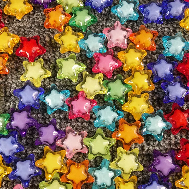Высокое качество Diy звезда акриловые шармы для подвески бусины граненые Разноцветные Детские ожерелья браслеты бусины для изготовления ювелирных изделий