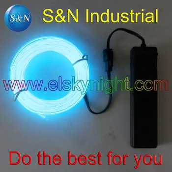 

3M ice blue Flexible Diameter 2.3MM EL Wire 2AAA music activated inverter for holiday decoration creative usage free shipping