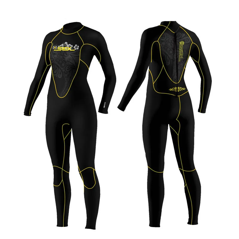 wetsuit 5mm suits for women sleeve with zipper,neoprene swim,surf wet