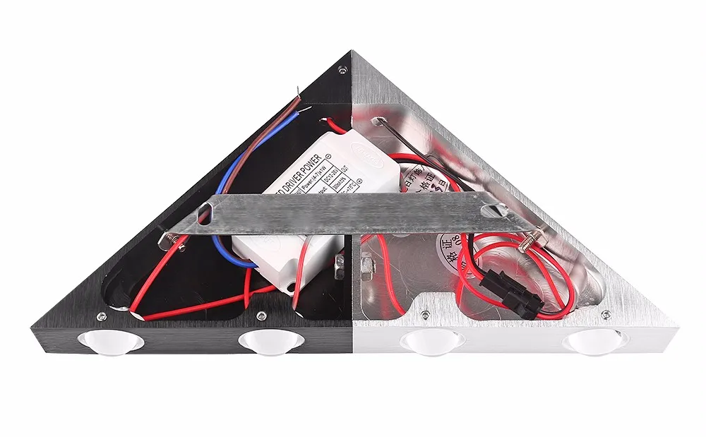Красочные украшения светодиодный настенный светильник 5 Вт AC90-265V треугольная алюминиевая 5 цветов настенные светильники Холодный/теплый