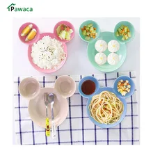 Dinner Dishes Cartoon Snack Plate Dish Rice Plate Children Dinner Plate Baby Tableware Divided Dishes Fruit Bowl Plate Dishware