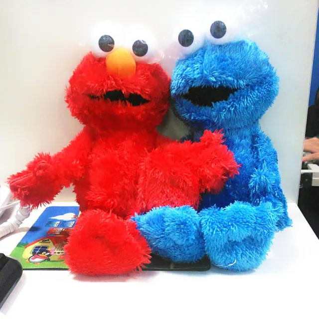30cm Cute Sesame Street Plush Toys Elmo Big Vird Cokkie Monster Stuffed Dolls Toy Children Birthday