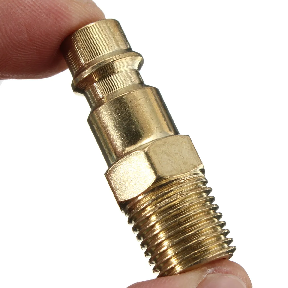 HOT Practical Alloy Air Line Hose Male Connector Fittings 1/4" NPT For