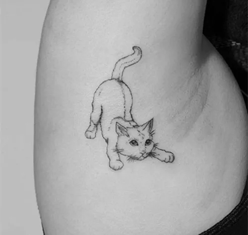 Compra fresco del tatuaje del gato online al por mayor de China, Mayoristas de fresco del