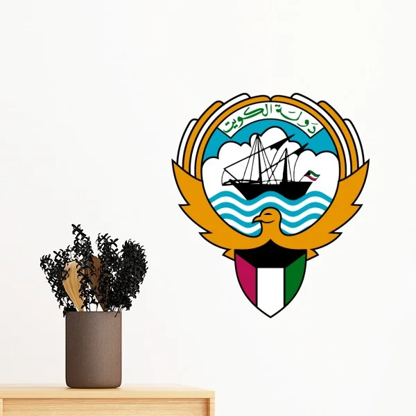 Kuwait Africa National Emblem Removable Wall Sticker Art Decals Mural DIY Wallpaper for Room