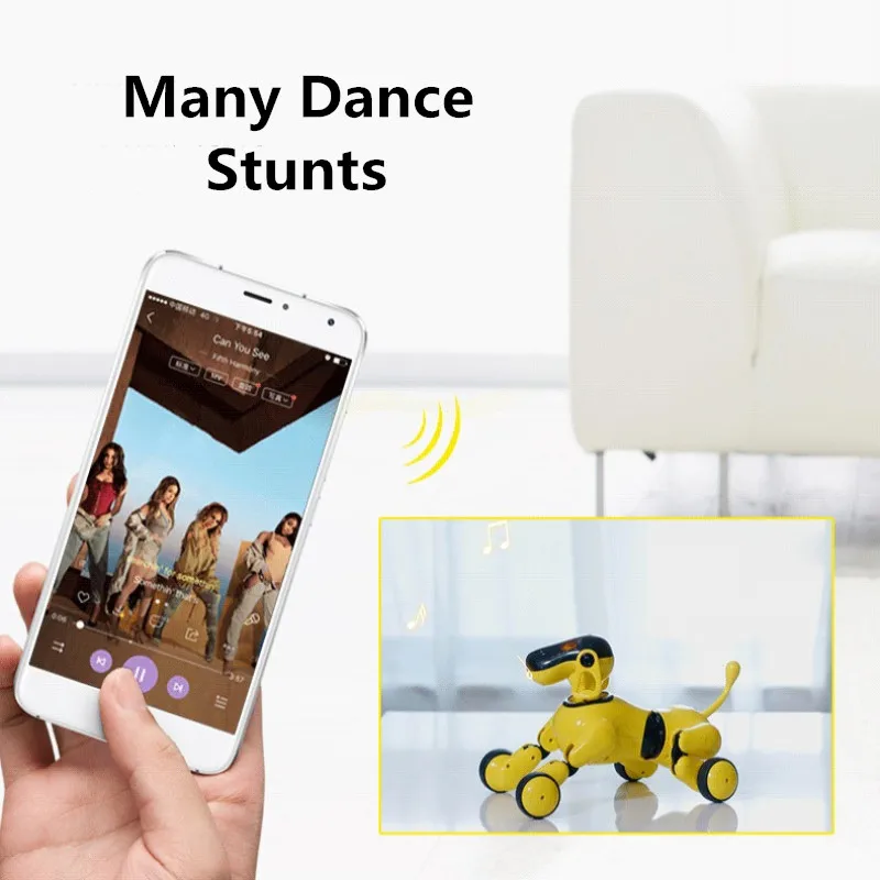 Voice Commands APP Control Robot Dog Toy Electronic Pet Funny Interactive Wireless Remote Control Puppy Smart RC Robot Dog
