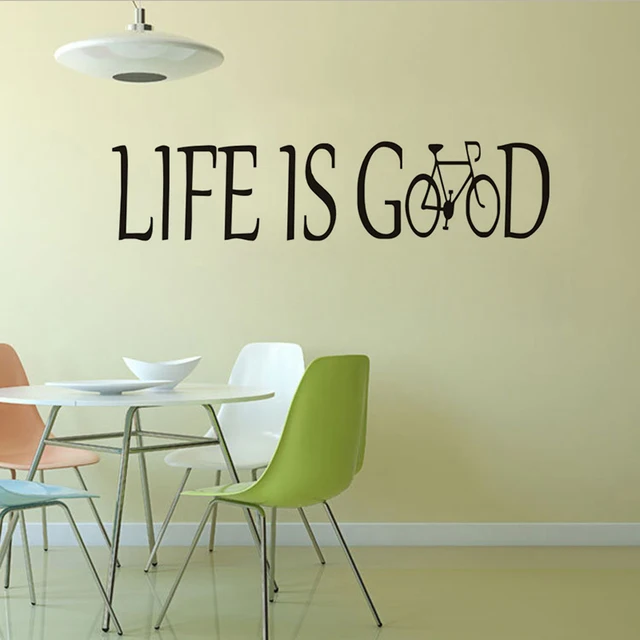 Life Is Good Encouraging Quote Wall Sticker For Kids Room Decor Life Is Good Encouraging Quote Wall Sticker For Kids Room Decor Vinyl Removable Wallpaper Decal