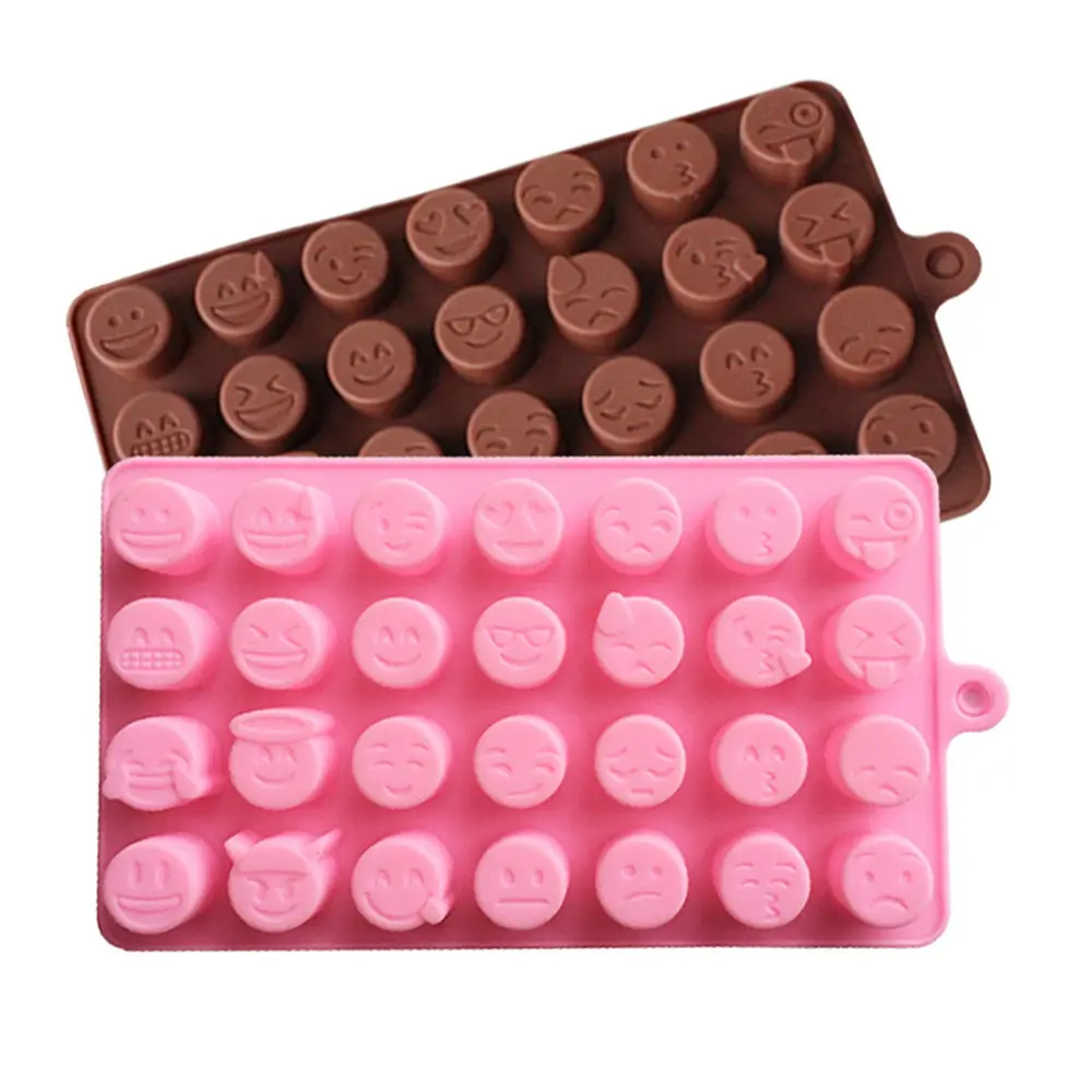 

DIY Emoji Cake Chocolate Cookies Ice Cube Soap Silicone Mold Tray Baking Mold Personality expression Ice mold Ice Cream Tools